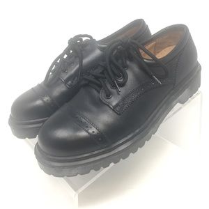 Liahona Black Leather Oxford Missionary Shoes